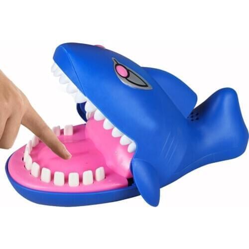Funny Jokes Bite Finger shark toys with sounld and light Biting fingers Family Parent-child toys Games Children Brinquedos