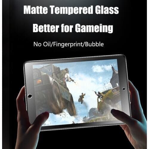 [2 Pack] Matte Tempered Glass Protector for iPad 2018/2017 / Air 2 / Air 1/Pro 9.7 inch, Best Companion for Games