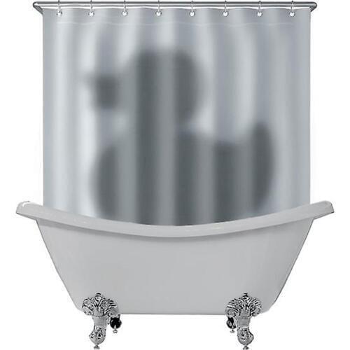 2019 Original 3D Waterproof Polyester Shower Curtain Duck Shadow Pattern With 12 Plastic Hooks Home Bathroom Curtains 200*180cm