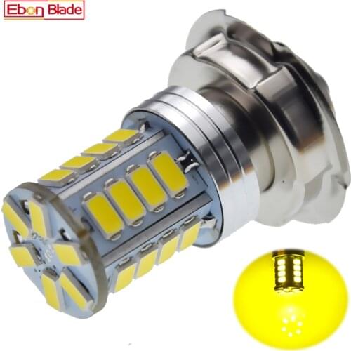 1Pcs LED Bulb P26S Lemon Yellow Light ATV Scooter Motorcycle Headlight Lamp 6V 12V DC Motor Moped Motorbike 5730 26SMD Headlamp
