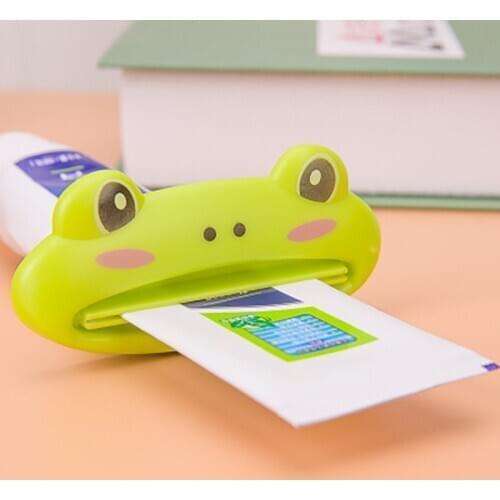 1pcs Cute Cartoon Animal Bathroom Toothpaste Squeezer Home Tube Rolling Holder multifunction Easy Cartoon Toothpaste Dispenser