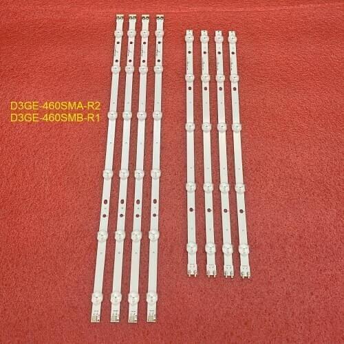 10set=80pcs LED backlight strip for Samsung UE46H6203 UN46FH5003 UNFH5205 UN46H6203 D3GE-460SMA-R2 460SMB-R1 BN96-28769A 28768A