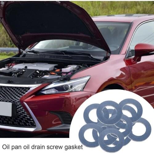 10Pcs Professional Aluminum Alloy Engine Oil Drain Plug Washers Gaskets 9043012031 for Toyota