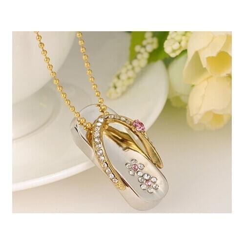 2.0 Necklace Pen Drive 32GB Pendrive 512GB Flash Drive 64GB 16GB 128GB Pendriver Jewelry Usb Memory Stick Disk Key 1TB 2TB Gift