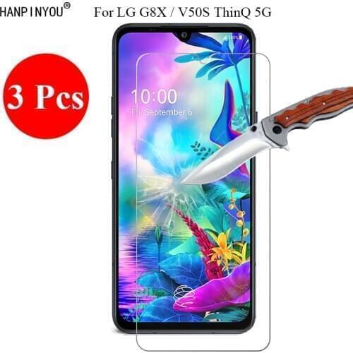 3 Pcs/Lot New 9H 2.5D Hard Tempered Glass Screen Protector For LG G8X / V50S ThinQ 5G 6.4" Protective Protect Film + Clean Tools