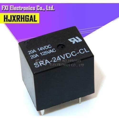 5PCS/LOT Relay SRA-24VDC-CL relays 5PINS 24V DC High Quality T74