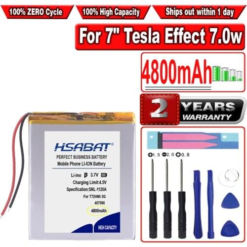 HSABAT 4800mAh 357590 Battery for 7" Tesla Effect 7.0w Neon 7.0w Oysters T72HMi 3G T72 Hmi Tablet