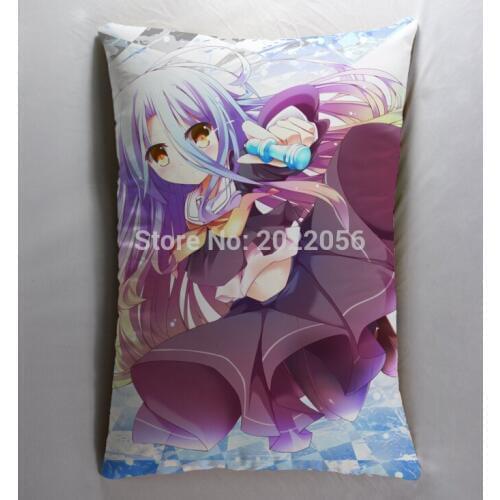 Anime Manga NO GAME NO LIFE The Game Of Life 40*60cm Pillow Case Cover Seat Bedding Cushion 007