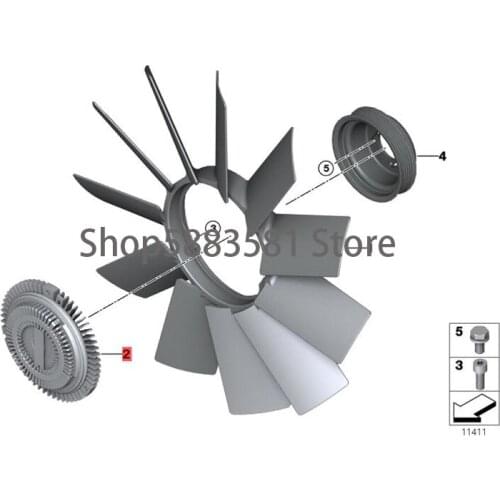 CAR coupling bm wE34 520i M50 520i 525i M50 525i 3'E36 320i M50 320i M52 323i 325i 328i fan clutch engine coupling electronic cl