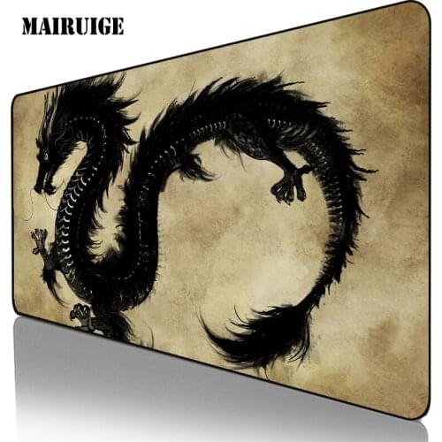 Dragon Large Mouse Pad Computer Table Pad Gaming Room Accessories XXL Anime Mousepad Gamer PC Laptop Desk Mat Table Pad Carpet