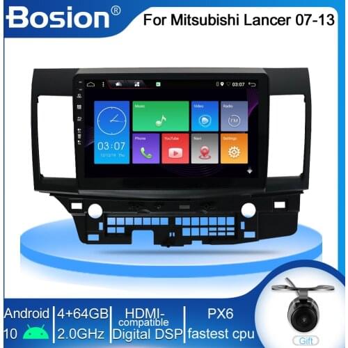 Bosion PX6 4GB RAM+64GB ROM DSP Android 10 For Mitsubishi Lancer 2007-2013 Car Radio Multimedia Video Player GPS Navigation WIFI