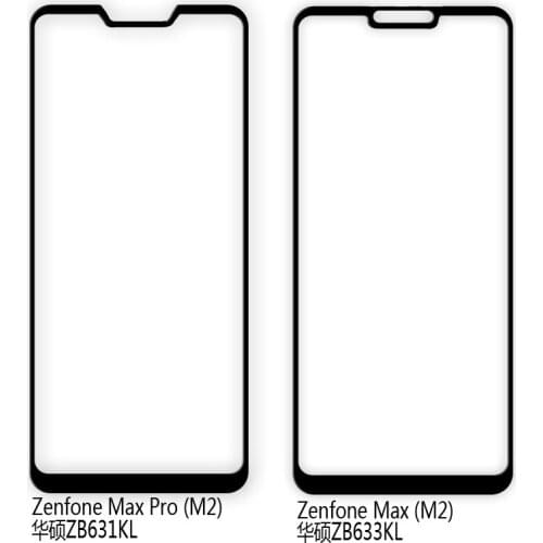 Black Tempered Glass For Asus Zenfone Max Pro M2 ZB631KL M2 ZB633KL Zenfone Max Shot ZB634KL Zenfone 6 ZS630KL Tempered Glass