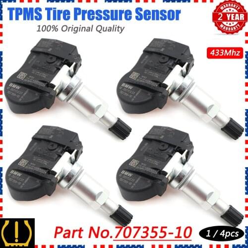XUAN 707355-10 TPMS Tire Pressure Sensor 6855539 For BMW 1 2 3 4 i3 i8 X1 X2 X5 X6 MINI F20 F21 F22 F23 LCI F87 M2 433Mhz
