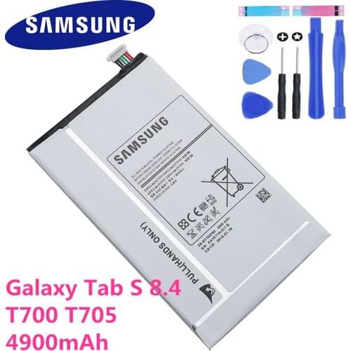 For Samsung GALAXY Tab S 8.4 SM-T700 T701 T705 EB-BT705FBC EB-BT705FBE 4900mAh+tools Original Samsung Tablet Battery