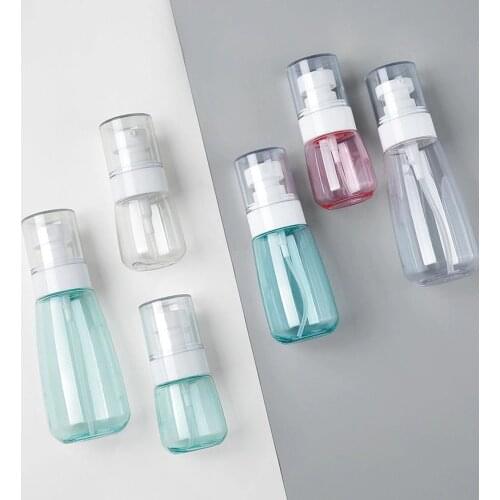 1PC Fine Mist Spray Bottle Lotion Pump Bottle Plastic Cosmetic Container Empty Bottle Travel Perfume Refillable bottle 30ML/60ML