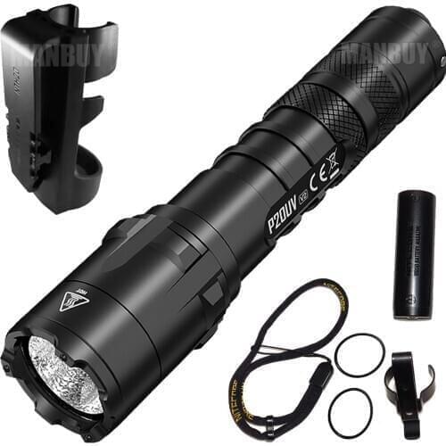 2020 Nitecore P20UV V2 Dual Output Tactical Flashlight CREE XP-L2 V6 LED 1000 Lumens 320mW UV Beam Torch Outdoor Hunting Camping