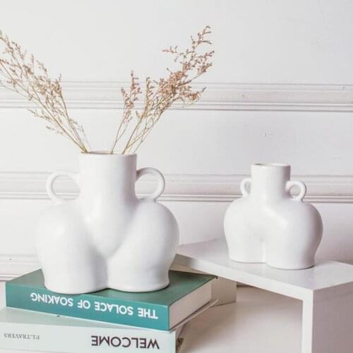 Ceramic Vase Home Decor Decoration Flower Pot Body Desktop Vase Room Decoration Modern European Style Creativity Art Ornaments