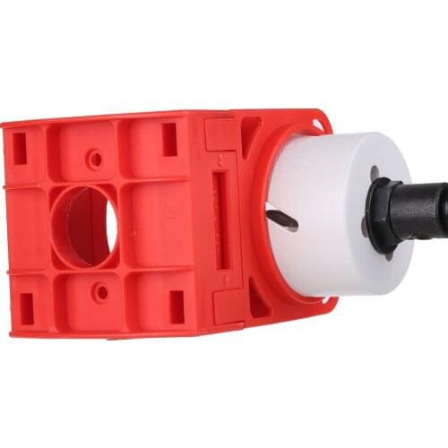 Lock Installation Kit with Guide Template for Wood Doors Adjustable plastic guide template with snap-lock arms