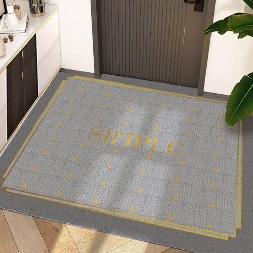 Modern Home Door Mat Kitchen Bathroom Bedroom Living Room Carpet PVC Anti-slip Mat Custom Size Indoor Outdoor Entrance Door Mat