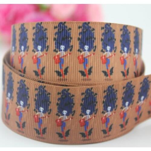 3/8''-3 inch custom pattern cartoon printed grosgrain ribbon DIY ribbons fabric 50 yards