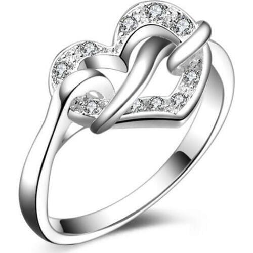 Hot Fashion Europe Heart Fashion Heart Love Ring Wholesale Love Design Love Day Valentines Day Gift Hot # 146