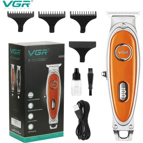 VGR retro mens style electric hair clipper fine-tuning haircut household bald oil head carving shaving head
