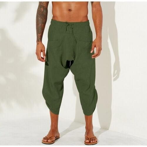 Hip Cross-pants 2020 Men Baggy Pants Vintage Sweatpants Streetwear Casual Gym Fitness Trousers Pantalon Hombre Pocket