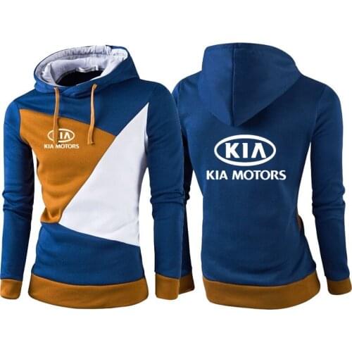Men Casual Loose Sweatshirts Kia car logo print Streetwear Hiphop Hoodie cotton High quality Sweatshirts Hoodie Male top