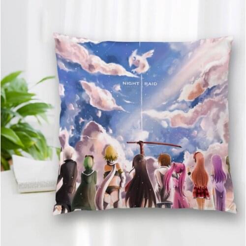 New Akame Ga Kill! Anime Pillow Slips With Zipper Bedroom Home Office Decorative Pillow Sofa Pillowcase Cushions Pillow Cover