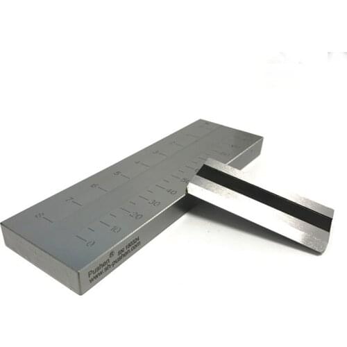Single Groove stainless steel PUSHEN Hegman grind gauge For Printing Ink