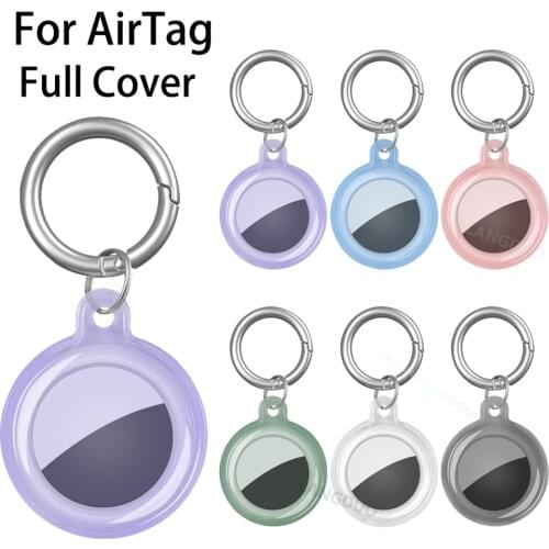 Transparent Case For Apple Airtags Locator Tracker For airtag case keychain Silicone protective cover For airtags Holder air tag