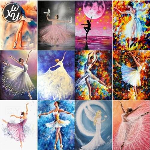 Diy Diamond Painting Kits for Adults Ballet Dancer Cross Stitch Embroidery Diamond Mosaic Rhinestones Art Accessories Home Decor