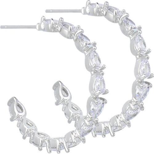 YAN MEI 2017 New Arrival Round Zirconia Stud Earrings Women Fashion Weeding Party Accessories GLE6353