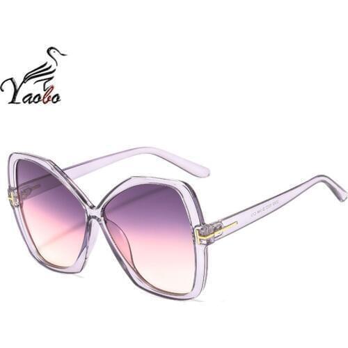 Luxury Brand Ladies Oversized Sunglasses Gradient Lens Women Shades Retro Cat Eye Sun Glasses For female De Sol Female UV400