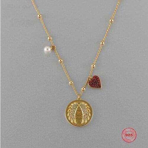 2020 New Fashion Charm Pure 925 Silver Original 1:1 Copy, Romantic Gorgeous Chic Love Wild Necklace Female Luxury Jewelry Gifts