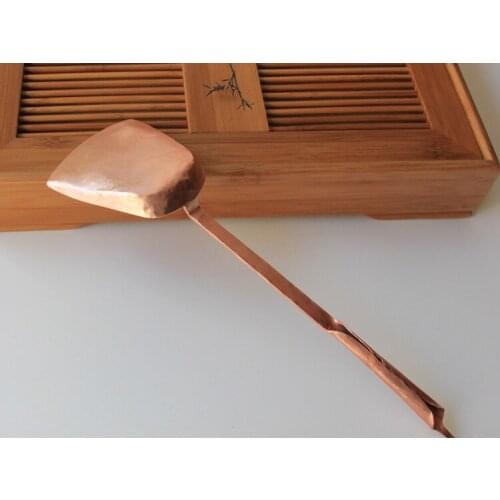 1 PC Handmade Pure Copper Spatula Scoop Tablespoon Home Use Kitchen