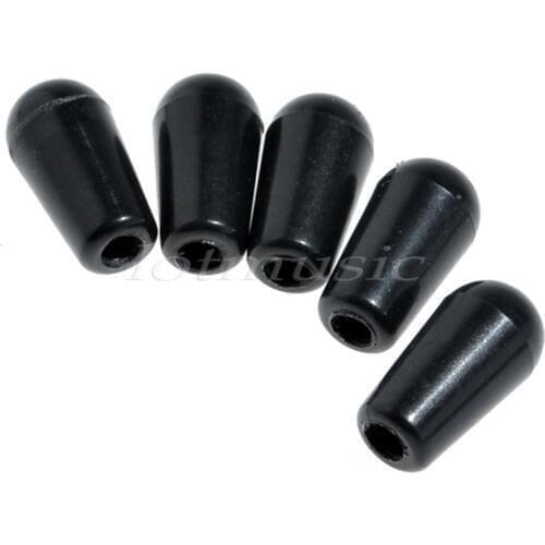 100 Sets Black Knob Tip Cap 3.5mm 3 Way Toggle Switch for Electric Guitar Replacement Parts