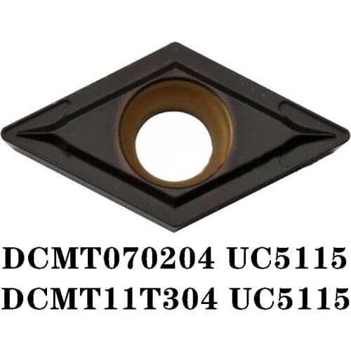 100% Original DCMT DCMT070204 UC5115 DCMT11T304 DCMT 10pcs Carbide Insert CNC lathe Insertion Imported From Japan Quality