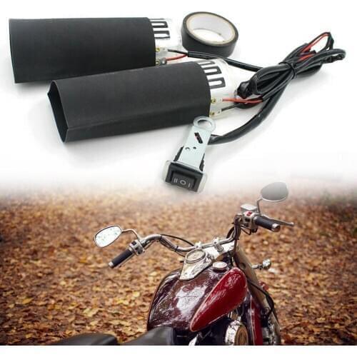 12V 15W Motorcycle Hand Grip Handlebar For Harley Touring Sportster Dyna Softail Hot Heated Grips Handlebar Warmer for ATV Bike