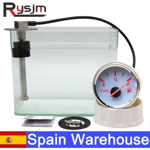 150mm~300mm Fuel Water Level Sensor Flow IP67 Waterproof Fuel Gauge 52mm Liquid Gauge Liquid Level Sensor For Marine Boat Car