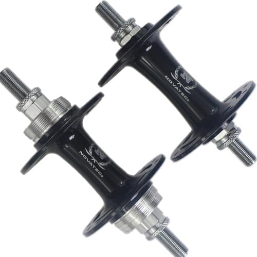 20/24 Key Holes Novatec A165SBT/A166SBT Fixed Gear Track Fixie Freewheel alloy Bike Hubs front & rear black red Made in Taiwan