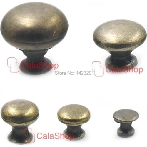 5 Pcs / Lot 31mm 1.22" Antique Brass Furniture Cabinet Dresser Drawer Cupboard Jewelry Box Door Window Pull Handle Knob