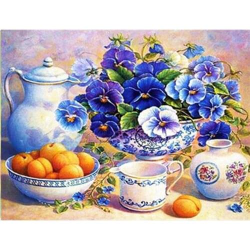 Fruit 5d Diy Diamond Painting Cross Stitch Full Square/round Drill tea cup diamond emboridery mosaic art kitchen Decor