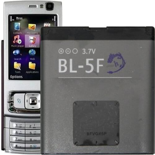 BL-5F Battery For Nokia N93i 6210 6290 6710 E65 N78 N79 N95 N96 X5 Battery Replacement Repair Part