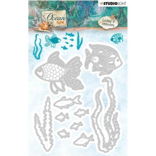 AliliArts Metal Cutting Dies Coral & Fish diy Scrapbooking Photo Album Decorative Embossing PaperCard Crafts Die 2020