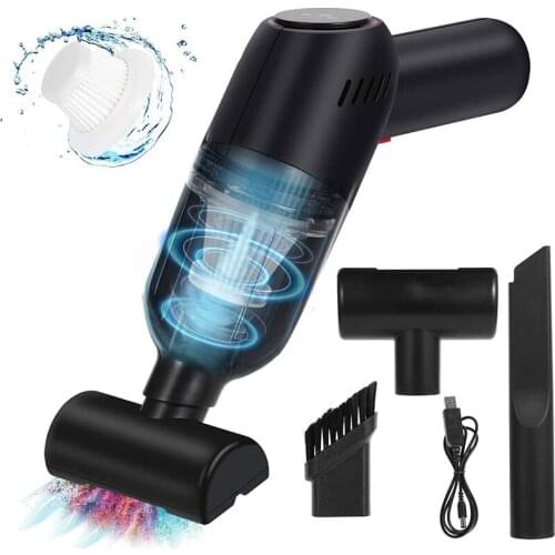 Car Vacuum Cleaner Mini Cordless Portable Rechargeable Handheld Cleaner 120W 8000Pa for Car Lightweight Wet&Dry Cleaning Home