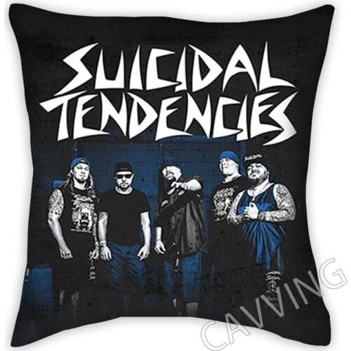 Suicidal Tendencies Band 3D Printed Polyester Decorative Pillowcases Throw Pillow Cover Square Zipper Pillow Cases Fans Gifts