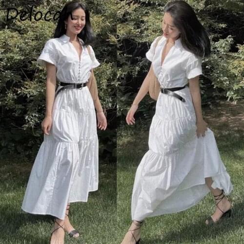 Белые летние платья Delocah China At AliExpress