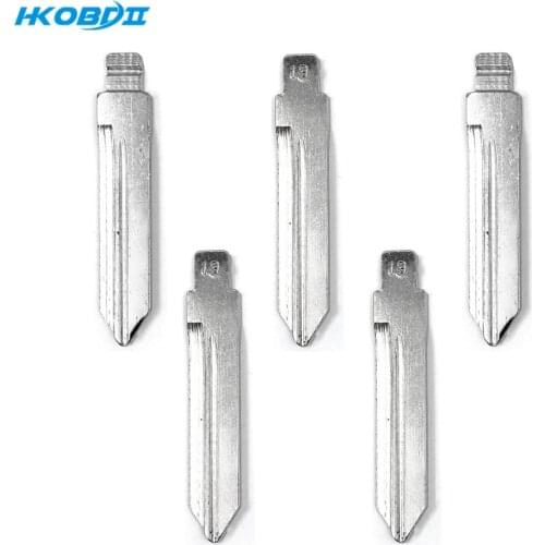 HKOBDII #19 FO38 for Ford Mercury KD Blade VVDI Blade JMD Blade Metal Uncut Flip KD Remote Car Key Blade