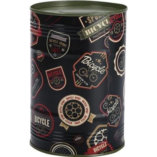 British Wind Creative Metal Money Box Childrens Gift Tinplate Round Piggy Bank Saving Pot Ornaments Festive Presents Penny Can